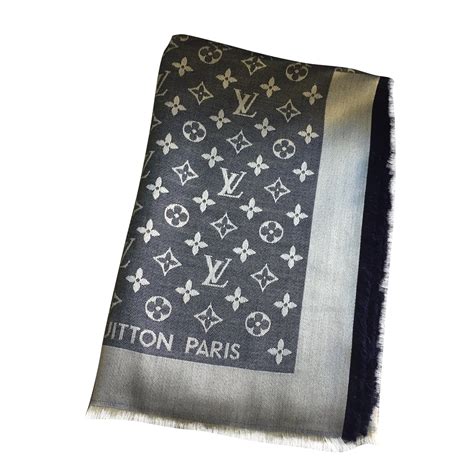 louis vuitton royal blue scarf|louis vuitton purse scarf women's.